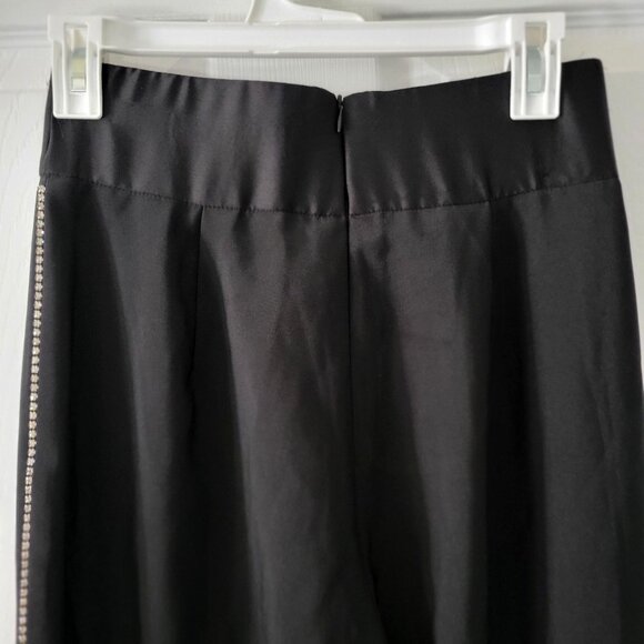 Naked Wardrobe Fabulous Dress Black High-Waisted Pants Rhinestone -S - Picture 8 of 10